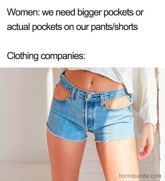 Women Want Pockets In Their Clothes! (30 pics)
