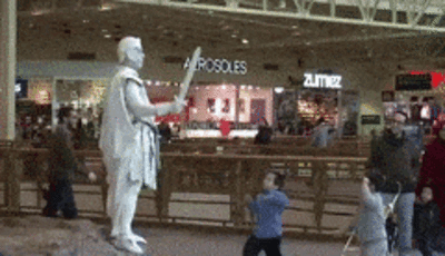 Don't Touch Living Statues (18 gfs)
