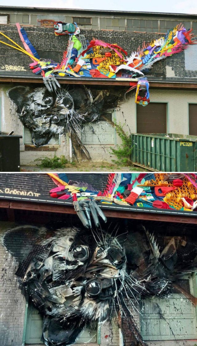 Artist Turns Abandoned Thrash Into Beautiful Animals (30 pics)