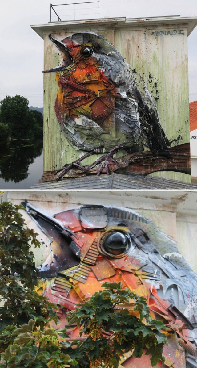 Artist Turns Abandoned Thrash Into Beautiful Animals (30 pics)