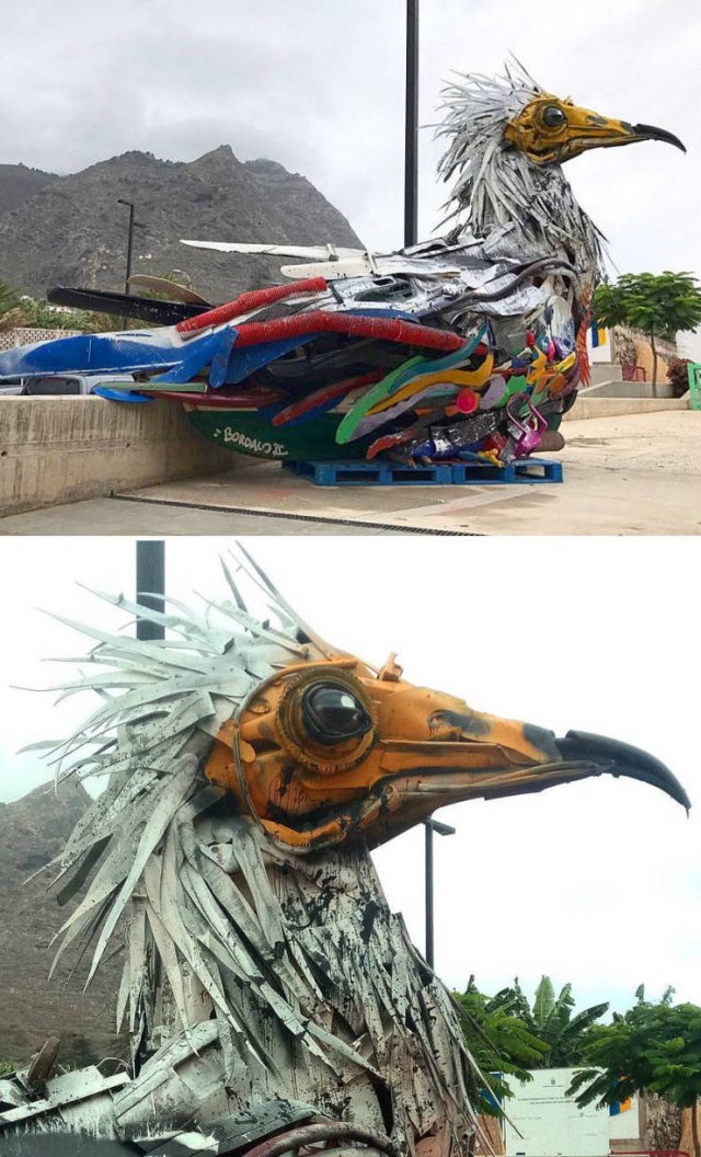 Artist Turns Abandoned Thrash Into Beautiful Animals (30 pics)