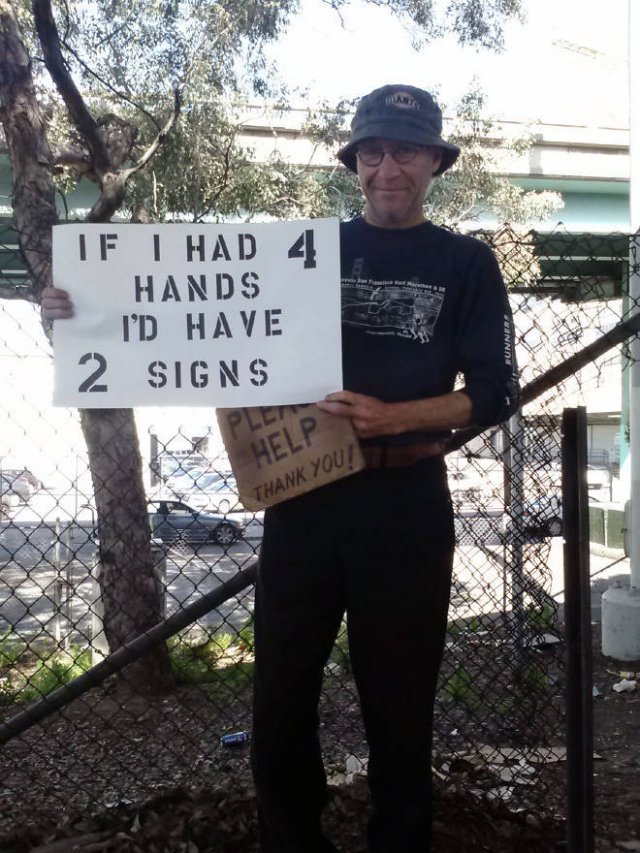 Handmade Signs From Homeless People (21 pics)