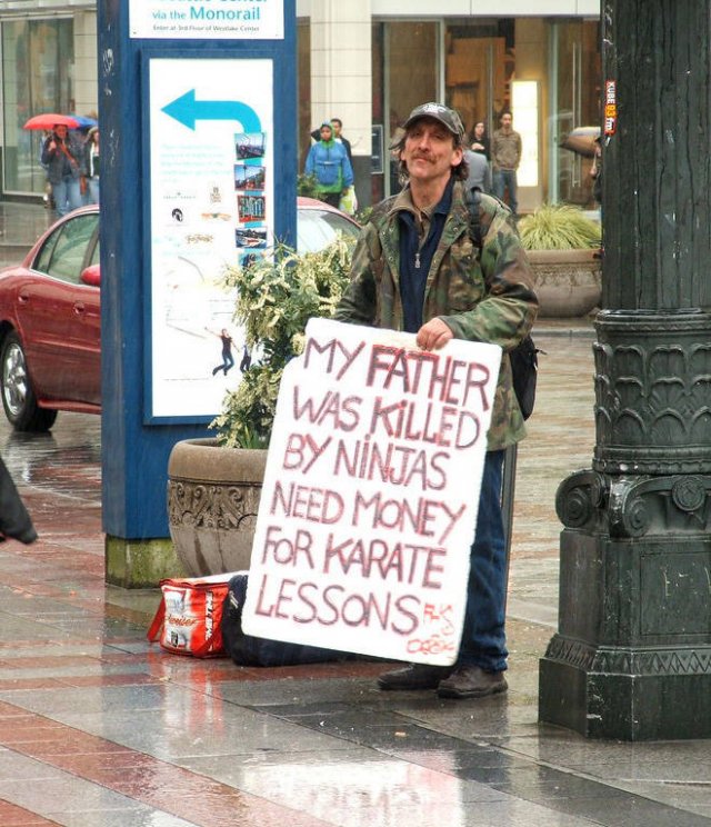 Handmade Signs From Homeless People (21 pics)