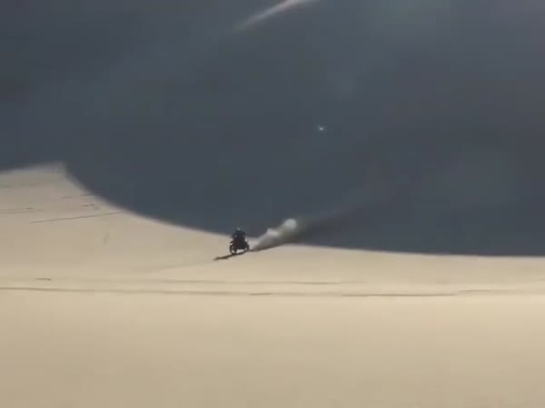Awesome Jump In The Middle Of A Desert