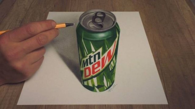 Incredible 3D Optical Illusion Drawings (48 pics)