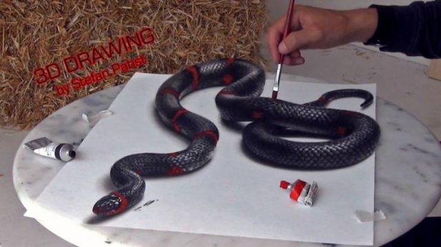 Incredible 3D Optical Illusion Drawings (48 pics)