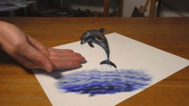 Incredible 3D Optical Illusion Drawings (48 pics)