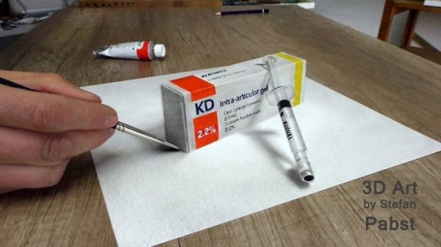 Incredible 3D Optical Illusion Drawings (48 pics)