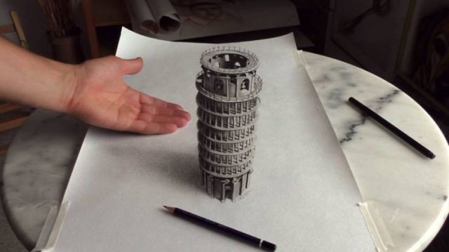 Incredible 3D Optical Illusion Drawings (48 pics)