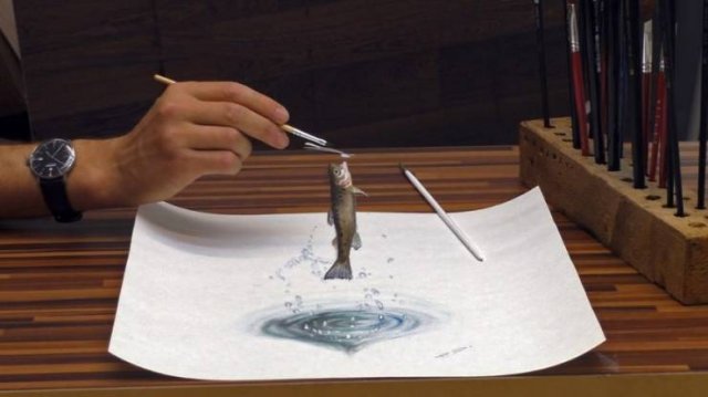 Incredible 3D Optical Illusion Drawings (48 pics)