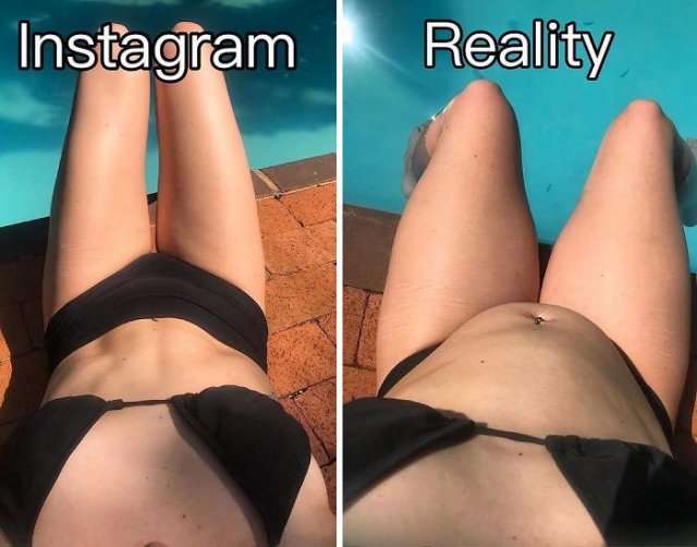 Health Blogger Shows Instagram vs Reality Photos (25 pics)