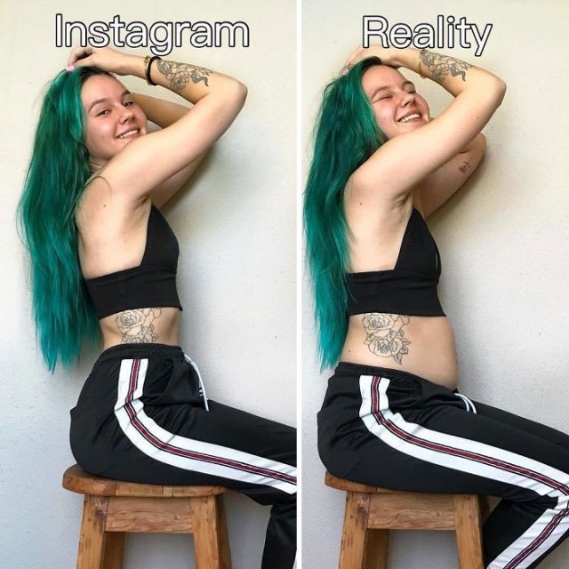 Health Blogger Shows Instagram vs Reality Photos (25 pics)