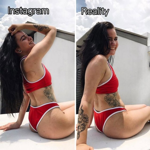 Health Blogger Shows Instagram vs Reality Photos (25 pics)