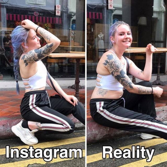 Health Blogger Shows Instagram vs Reality Photos (25 pics)