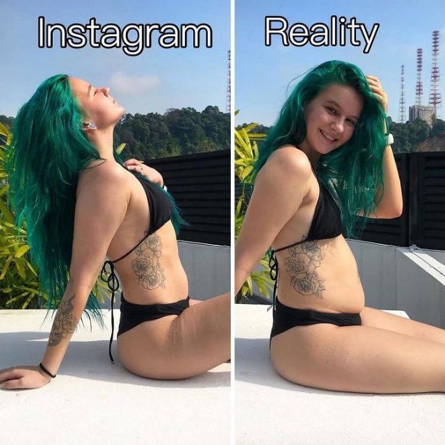 Health Blogger Shows Instagram vs Reality Photos (25 pics)