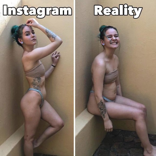 Health Blogger Shows Instagram vs Reality Photos (25 pics)