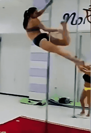 When Pole Dancing Goes Wrong (18 gifs)