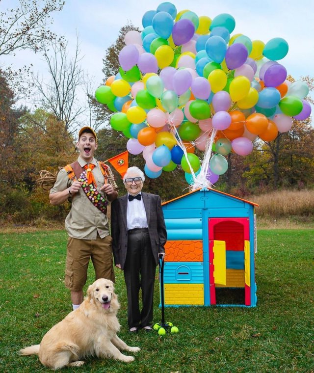 93-Year-Old Grandma And Her Grandson (30 pics)