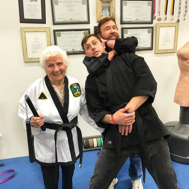 93-Year-Old Grandma And Her Grandson (30 pics)