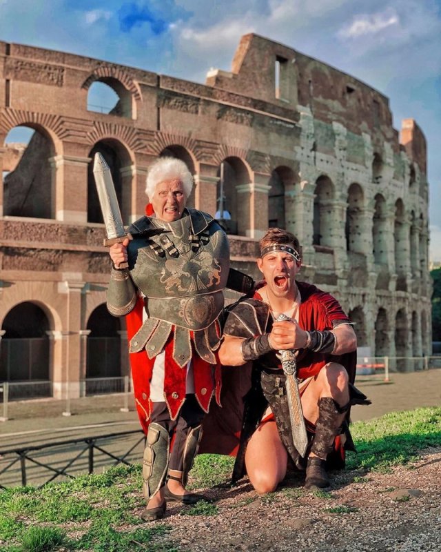 93-Year-Old Grandma And Her Grandson (30 pics)