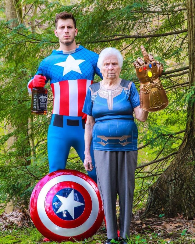 93-Year-Old Grandma And Her Grandson (30 pics)