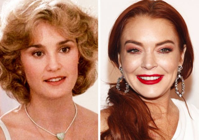 Same Age Celebrities Of The Past And Present Days (20 pics)