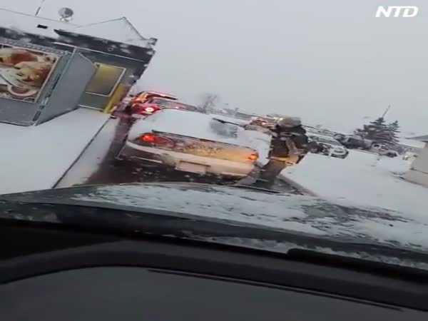Canadian Winter Road Rage