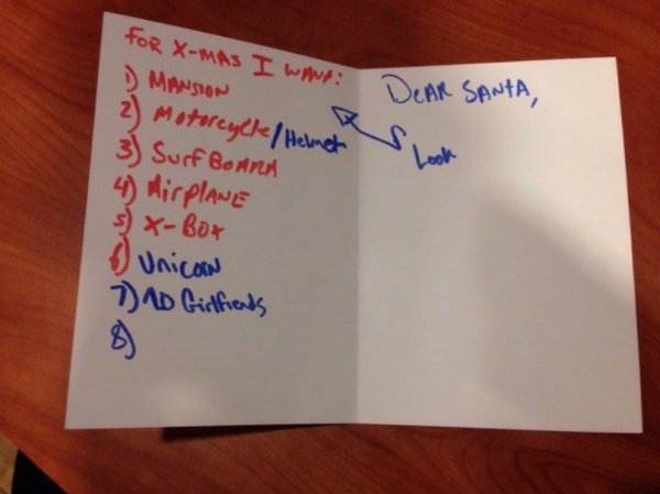 Kids' Christmas Lists (23 pics)