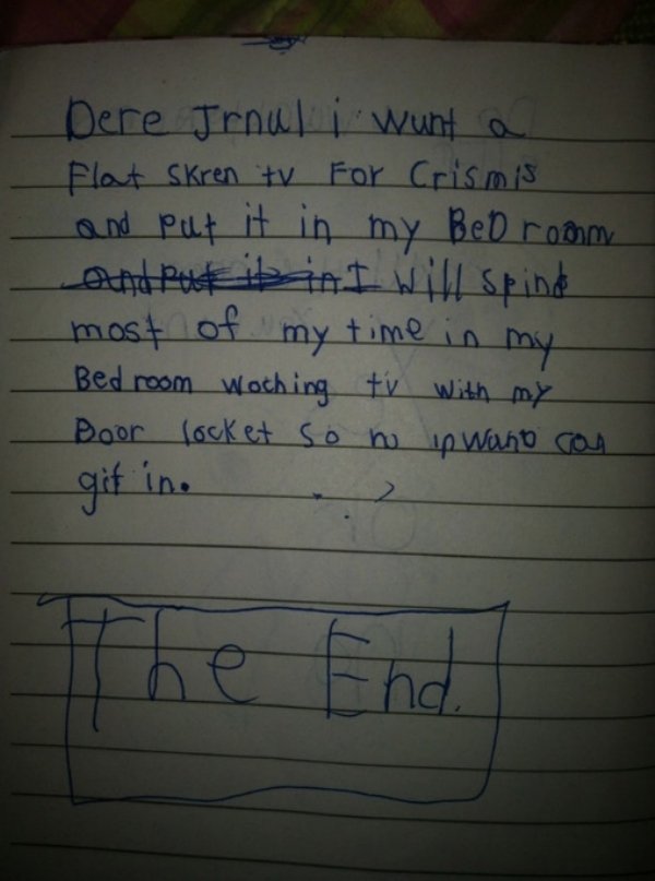 Kids' Christmas Lists (23 pics)