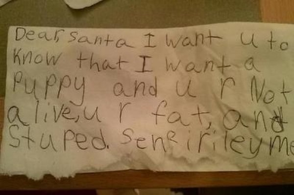 Kids' Christmas Lists (23 pics)