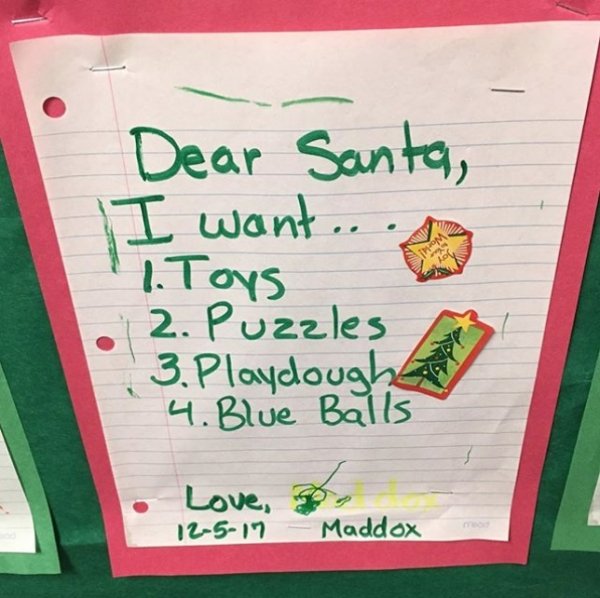 Kids' Christmas Lists (23 pics)