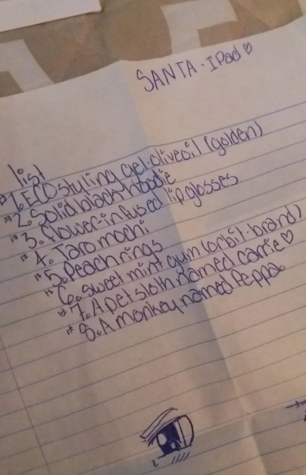 Kids' Christmas Lists (23 pics)
