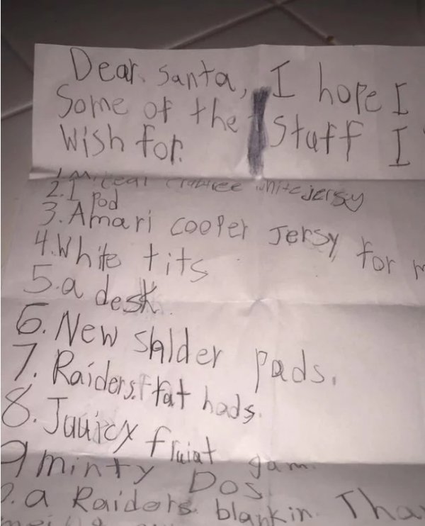 Kids' Christmas Lists (23 pics)