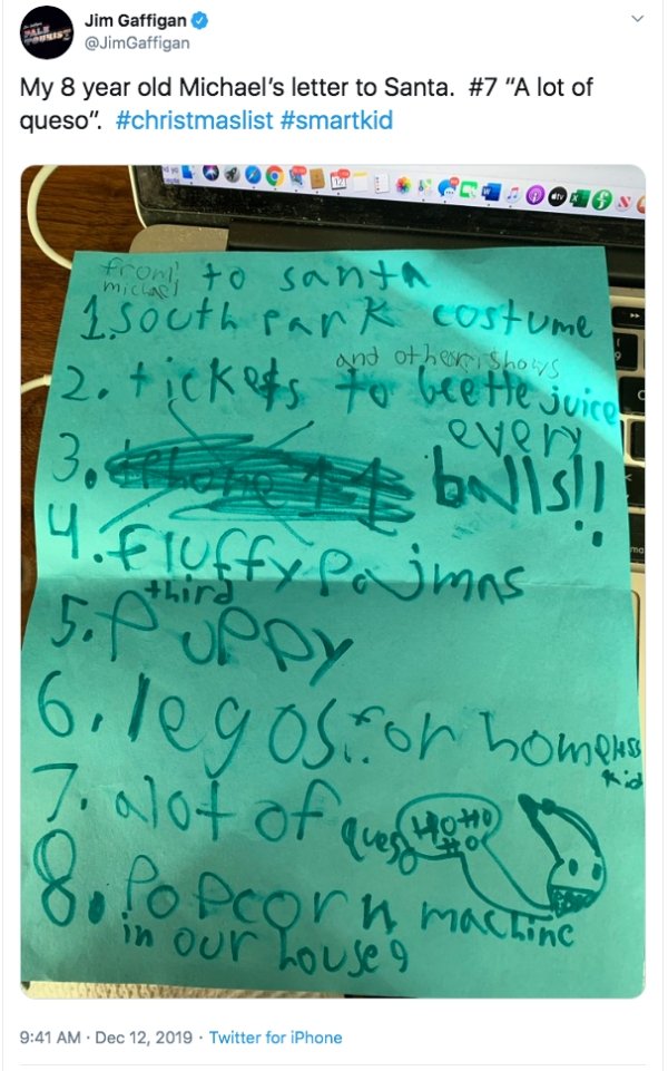 Kids' Christmas Lists (23 pics)
