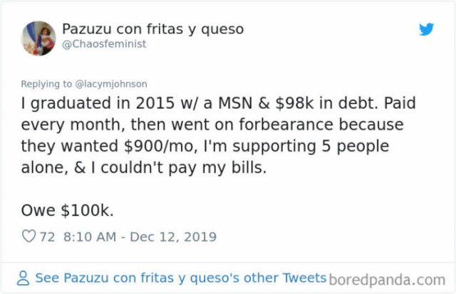 Americans Share Huge Student Loans (30 pics)