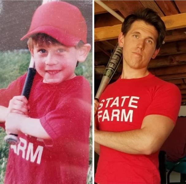 Then And Now: People Recreate Their Childhood Photos (22 pics) Then And Now: People Recreate Their Childhood Photos (22 pics)