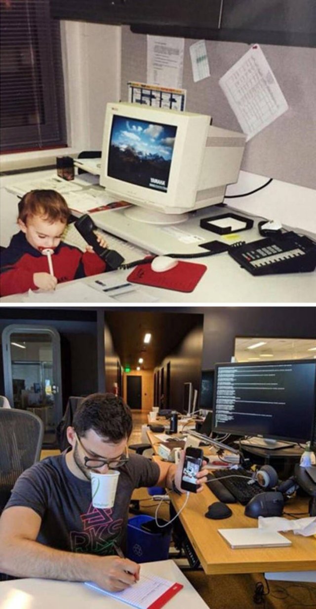 Then And Now: People Recreate Their Childhood Photos (22 pics) Then And Now: People Recreate Their Childhood Photos (22 pics)