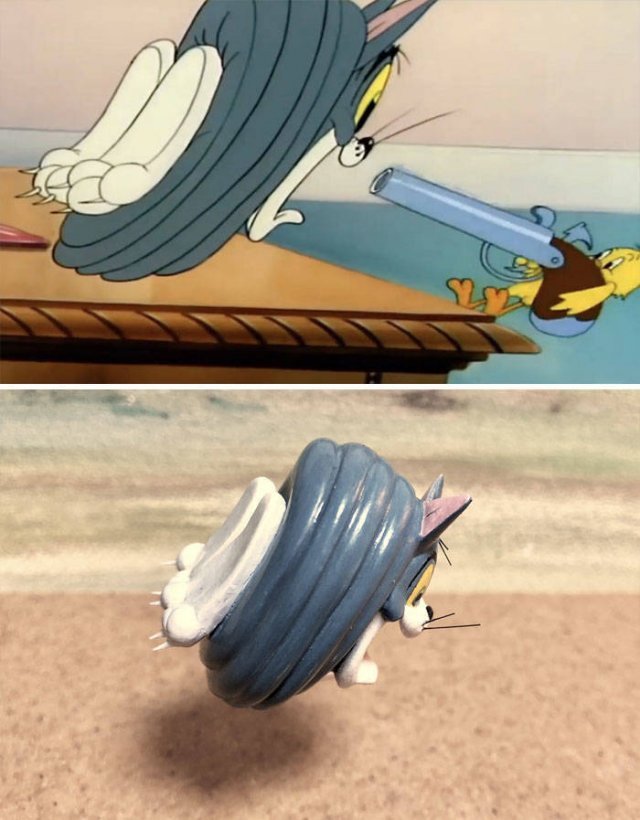 Taku Inoue Turns Funny 'Tom And Jerry' Scenes Into Sculptures (27 pics)