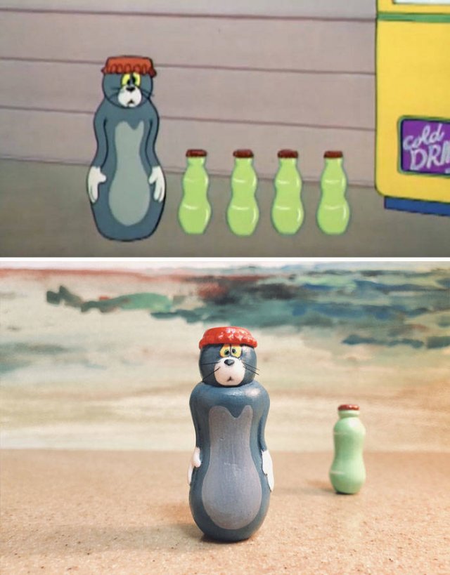 Taku Inoue Turns Funny 'Tom And Jerry' Scenes Into Sculptures (27 pics)