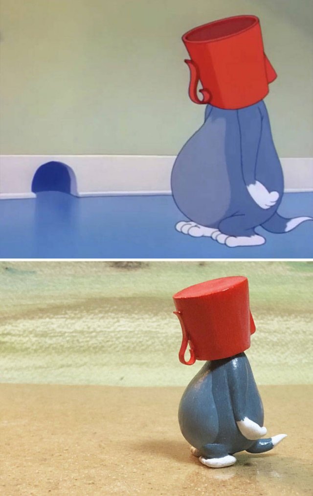 Taku Inoue Turns Funny 'Tom And Jerry' Scenes Into Sculptures (27 pics)