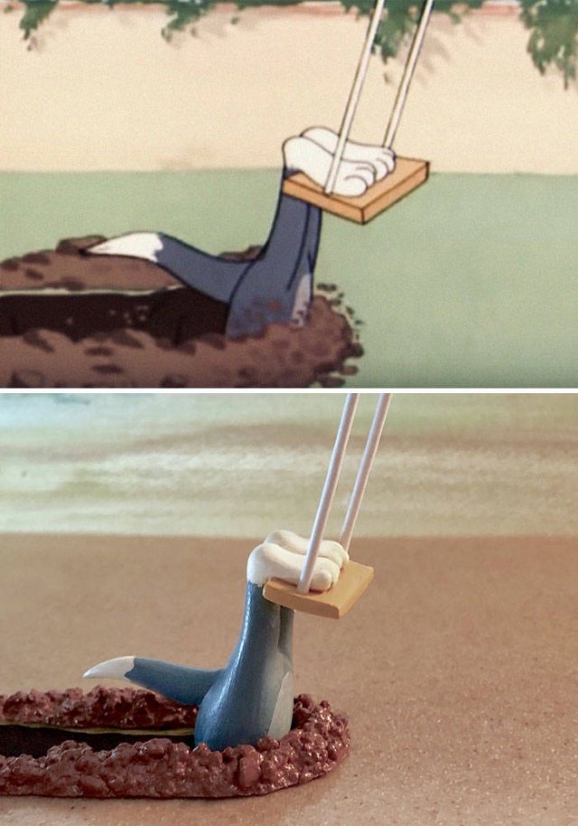 Taku Inoue Turns Funny 'Tom And Jerry' Scenes Into Sculptures (27 pics)