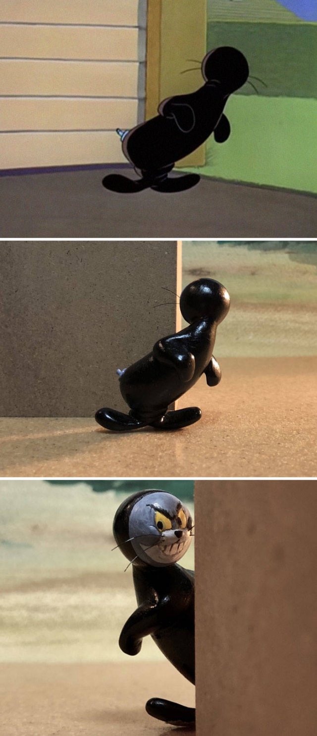 Taku Inoue Turns Funny 'Tom And Jerry' Scenes Into Sculptures (27 pics)
