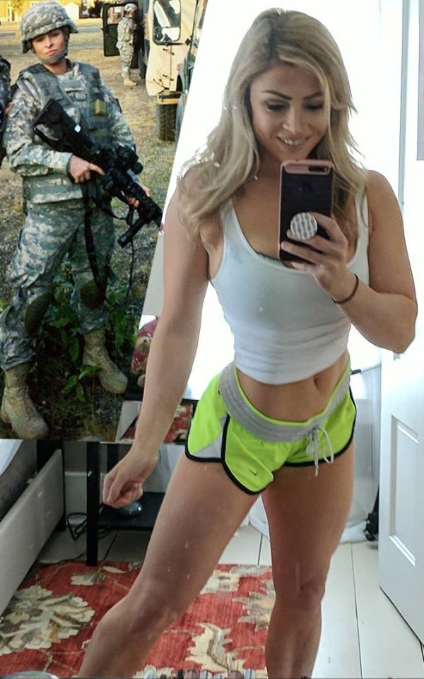 Girls With And Without Uniform (87 pics)