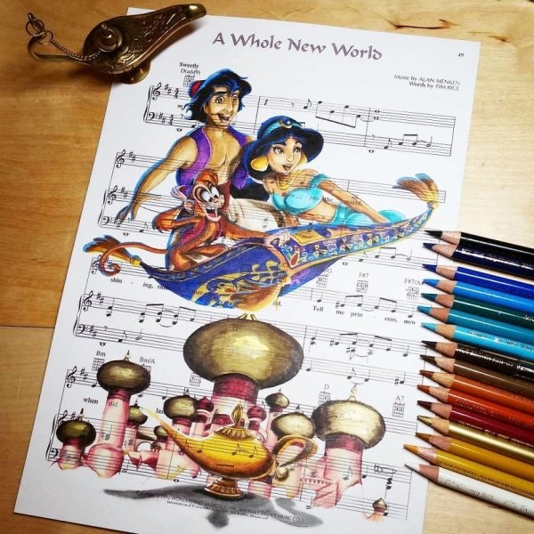 Music Sheet Drawings By Ursula Doughty (32 pics)