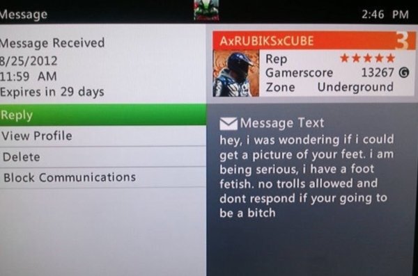 Funny Xbox Live Messages (30 pics)