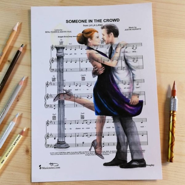 Music Sheet Drawings By Ursula Doughty (32 pics)