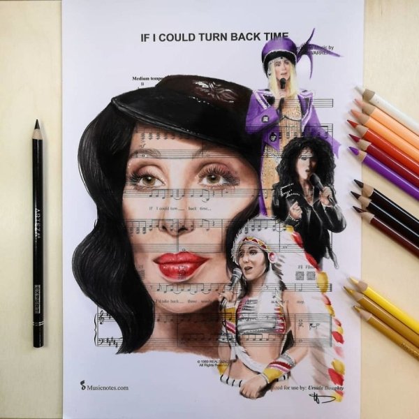 Music Sheet Drawings By Ursula Doughty (32 pics)
