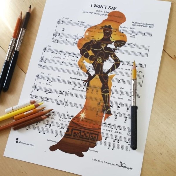 Music Sheet Drawings By Ursula Doughty (32 pics)
