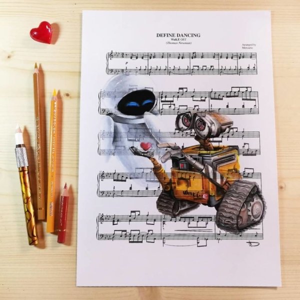 Music Sheet Drawings By Ursula Doughty (32 pics)