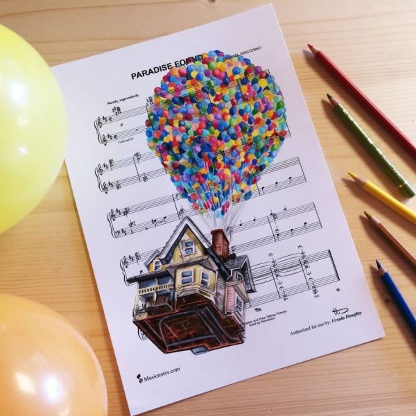 Music Sheet Drawings By Ursula Doughty (32 pics)